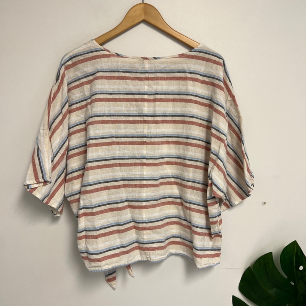 Beach Lunch Lounge striped linen tunic - Picture 5 of 5